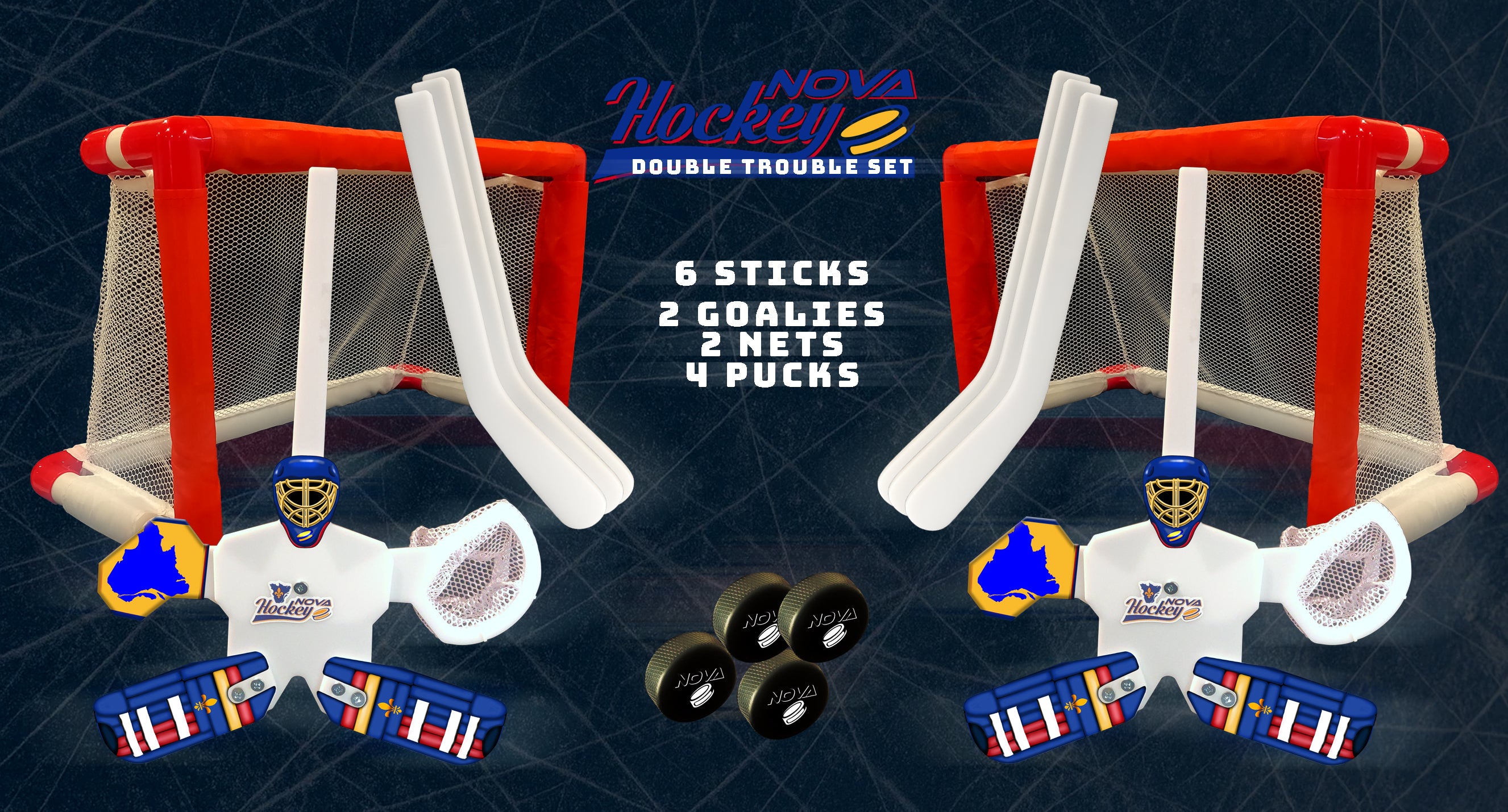 Double Trouble Nova Hockey Set