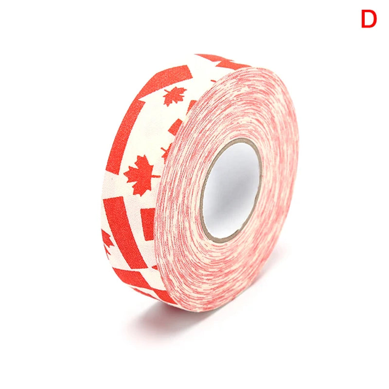 1Roll Hockey Stick Tape Multipurpose Colorful Sport Safety Cotton Cloth Enhances Ice Field Hockey Badminton Golf Tape